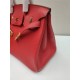 Hermes Birkin 25/30/35cm Bag Togo Leather In Red WAX High