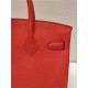 Hermes Birkin 25/30/35cm Bag Togo Leather In Red WAX High