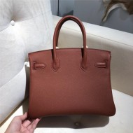 Hermes Birkin 25/30/35cm Bag Togo Leather In Brown WAX High