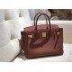 Hermes Birkin 25/30/35cm Bag Togo Leather In Brown WAX High