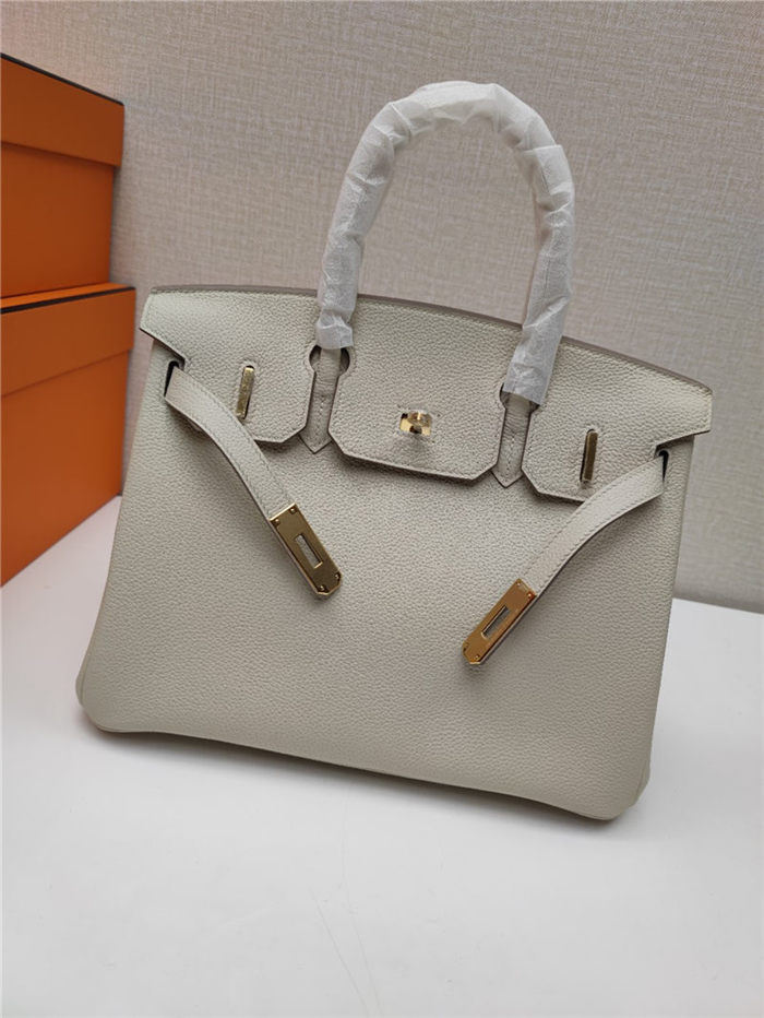 Hermes Birkin 25/30/35cm Bag Togo Leather In Craie WAX High