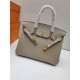 Hermes Birkin 25/30/35cm Bag Togo Leather In Gris Tourterelle WAX High