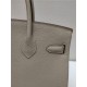 Hermes Birkin 25/30/35cm Bag Togo Leather In Gris Tourterelle WAX High