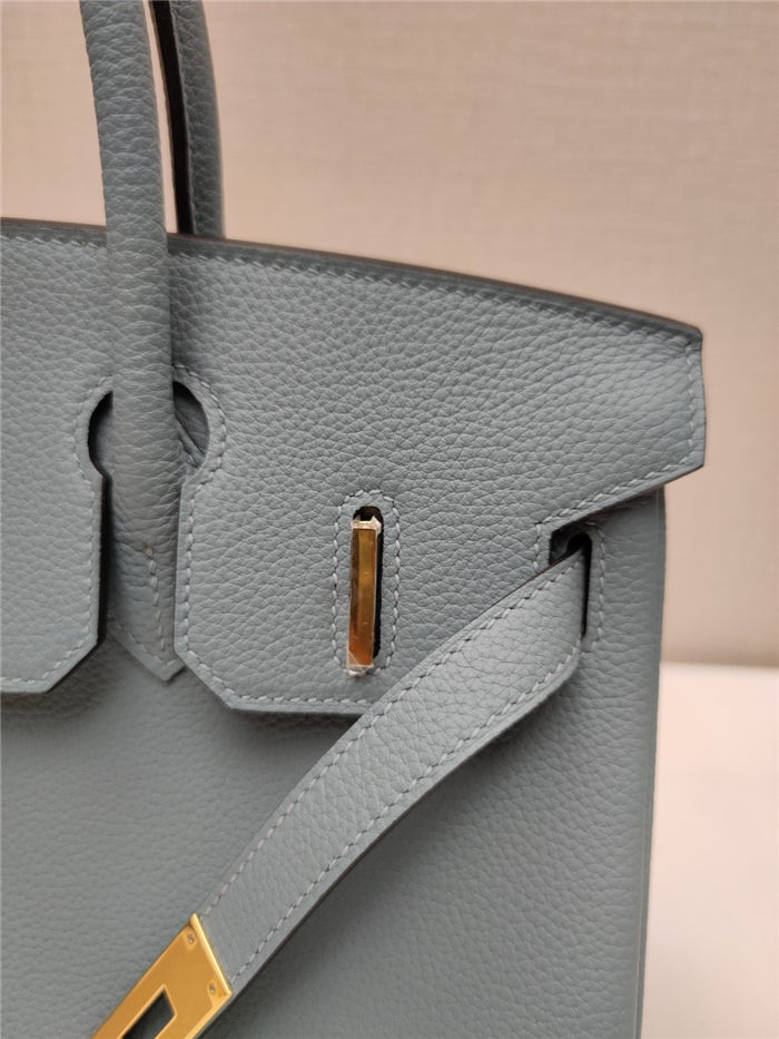 Hermes Birkin 25/30/35cm Bag Togo Leather In Bleu Lin WAX High