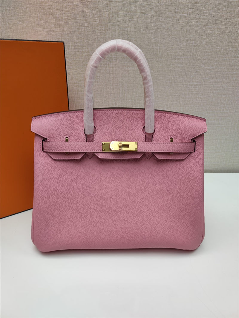 Hermes Birkin 25/30/35cm Bag Togo Leather In Rose Saiura WAX High