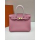 Hermes Birkin 25/30/35cm Bag Togo Leather In Rose Saiura WAX High