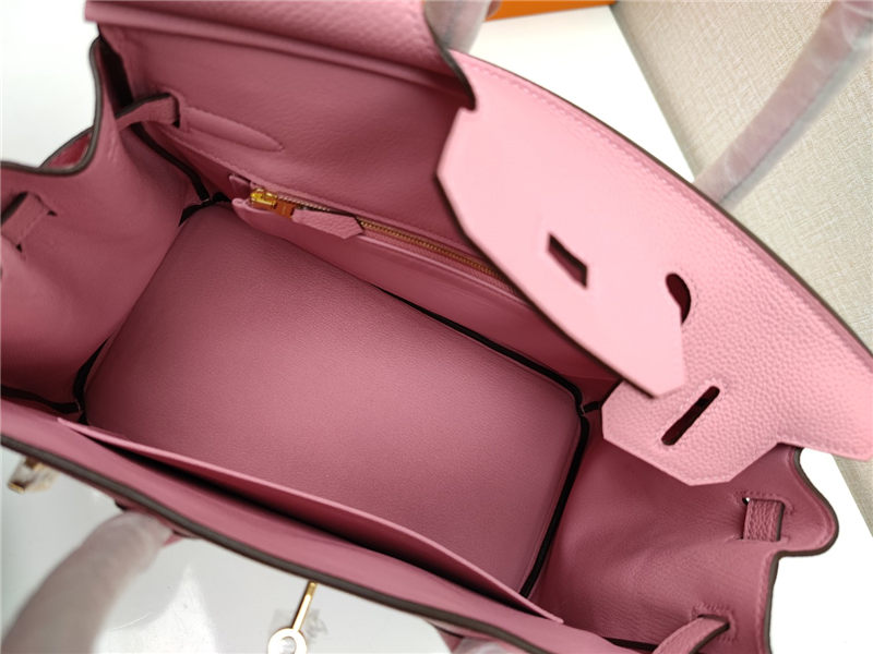 Hermes Birkin 25/30/35cm Bag Togo Leather In Rose Saiura WAX High