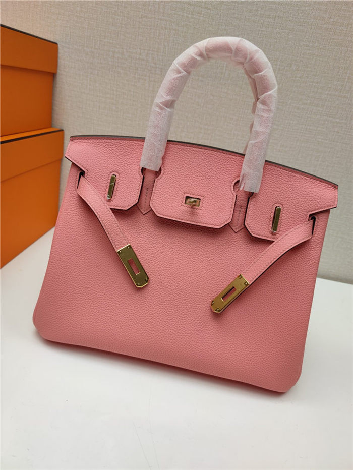 Hermes Birkin 25/30/35cm Bag Togo Leather In Rose Confetti WAX High