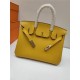 Hermes Birkin 25/30/35cm Bag Togo Leather In Yellow WAX High