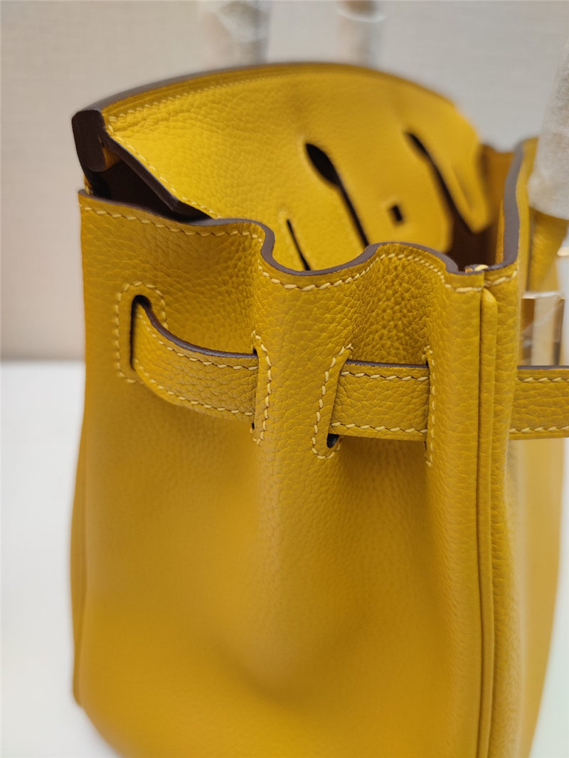 Hermes Birkin 25/30/35cm Bag Togo Leather In Yellow WAX High