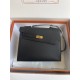 Hermes Kelly Sellier 25 Epsom WAX Black High