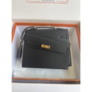 Hermes Kelly Sellier 25 Epsom WAX Black High