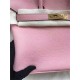 Hermes Birkin 25/30/35cm Bag Calfskin Silver/Gold Metal In Pink High