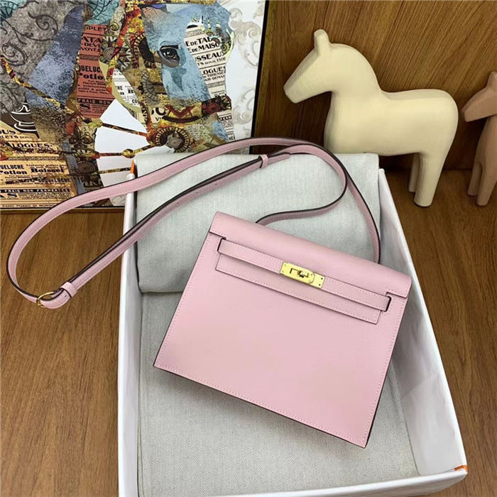 Hermes Kelly Danse 22cm Evercolor WAX Rose Saiura Silver Metal High