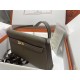 Hermes Kelly Elan 27cm Goatskin Etoupe Gold-Metal WAX High