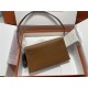 Hermes Kelly Elan 27cm Goatskin Gold Gold-Metal WAX High