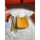 Hermes Evelyne III TPM Mini Bag Calfskin In Yellow High