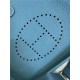 Hermes Evelyne III PM Bag Clemence Leather In Blue High