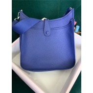 Hermes Evelyne III PM Bag Clemence Leather In Royal Blue High