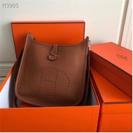 Hermes Evelyne III PM Bag Calfskin In Tan High