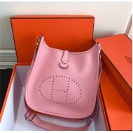 Hermes Evelyne III PM Bag Calfskin In Pink High