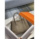 Hermes Garden Party 30/36 Bag Togo Calfskin In Gri Elephant High