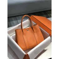 Hermes Garden Party 30/36 Bag Togo Calfskin In Orange High