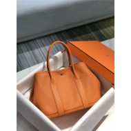 Hermes Garden Party 30/36 Bag Togo Calfskin In Orange High