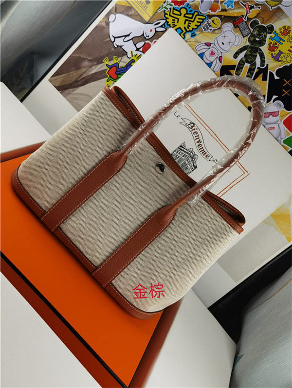 Hermes Garden Party 30/36 Bag Canvas&Togo WAX High