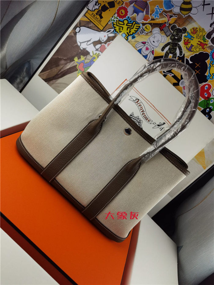 Hermes Garden Party 30/36 Bag Canvas&Togo WAX High