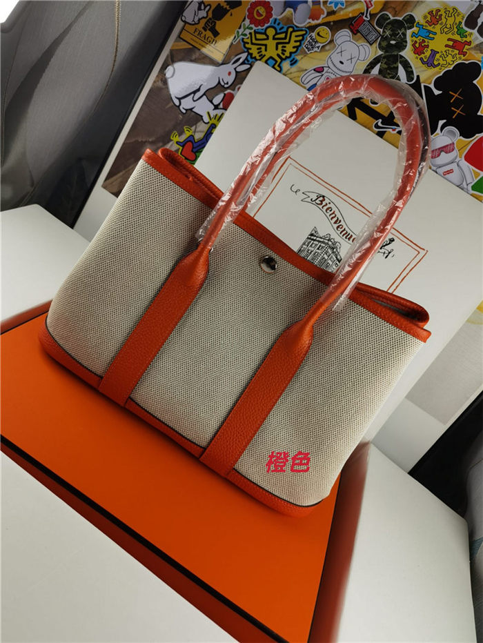 Hermes Garden Party 30/36 Bag Canvas&Togo WAX High