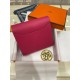 Hermes Constance Compact Wallet Epsom Leather Fuchsia High