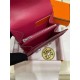 Hermes Constance Compact Wallet Epsom Leather Fuchsia High