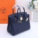 Hermes Birkin 25/30/35cm Bag Togo Leather In Navy WAX High