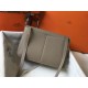 Hermes Halzan 31cm Bag Clemence Leather WAX In Grey High