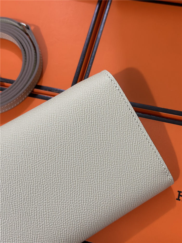 Hermes Chaine D Ancre To Go wallet Epsom calfskin WAX Craie High