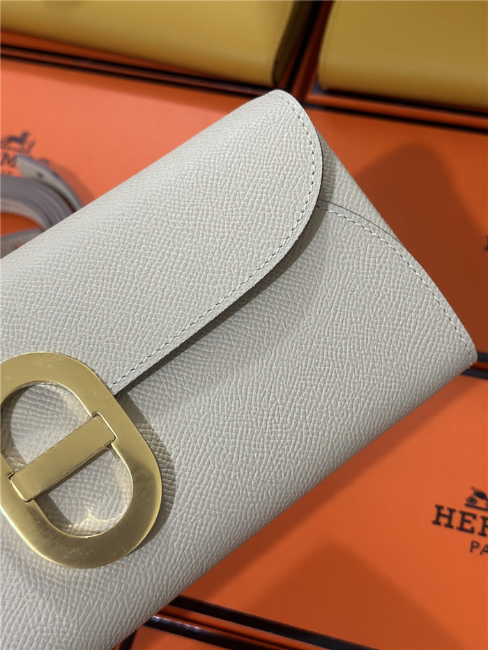 Hermes Chaine D Ancre To Go wallet Epsom calfskin WAX Craie High