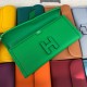 Hermes Jige Elan 29 Clutch Bag Epsom Leather WAX Green High