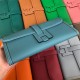 Hermes Jige Elan 29 Clutch Bag Epsom Leather WAX Denim Blue High