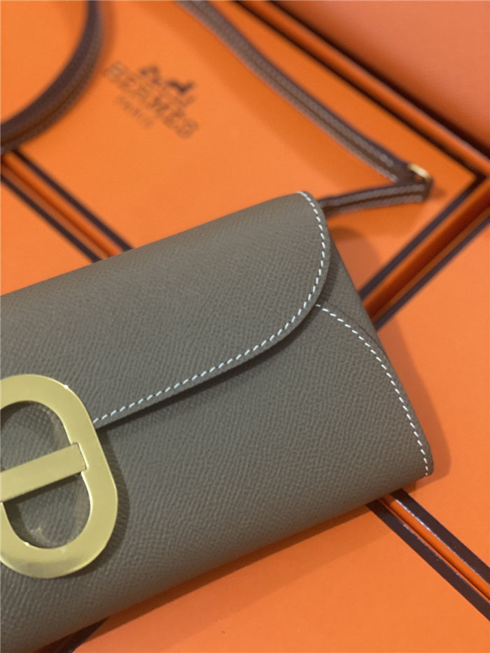 Hermes Chaine D Ancre To Go wallet Epsom calfskin WAX Etoupe High