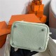 Hermes Picotin Lock 18/22 Bag Togo Leather In Vert Fizz-Silver WAX High