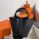 Hermes Picotin Lock 18/22 Bag Togo Leather In Black-Black WAX High