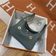 Hermes Lindy 26/30cm Bag Clemence Leather In Grey-Green Gold-Metal WAX High