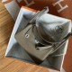 Hermes Lindy 26/30cm Bag Clemence Leather In Etoupe Silver-Metal WAX High