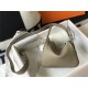 Hermes Lindy Mini Bag Calfskin Leather In Tourterelle High