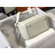 Hermes Lindy Mini Bag Calfskin Leather In Cream High