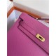 Hermes Kelly Sellier 25 Epsom WAX Purple Pink High