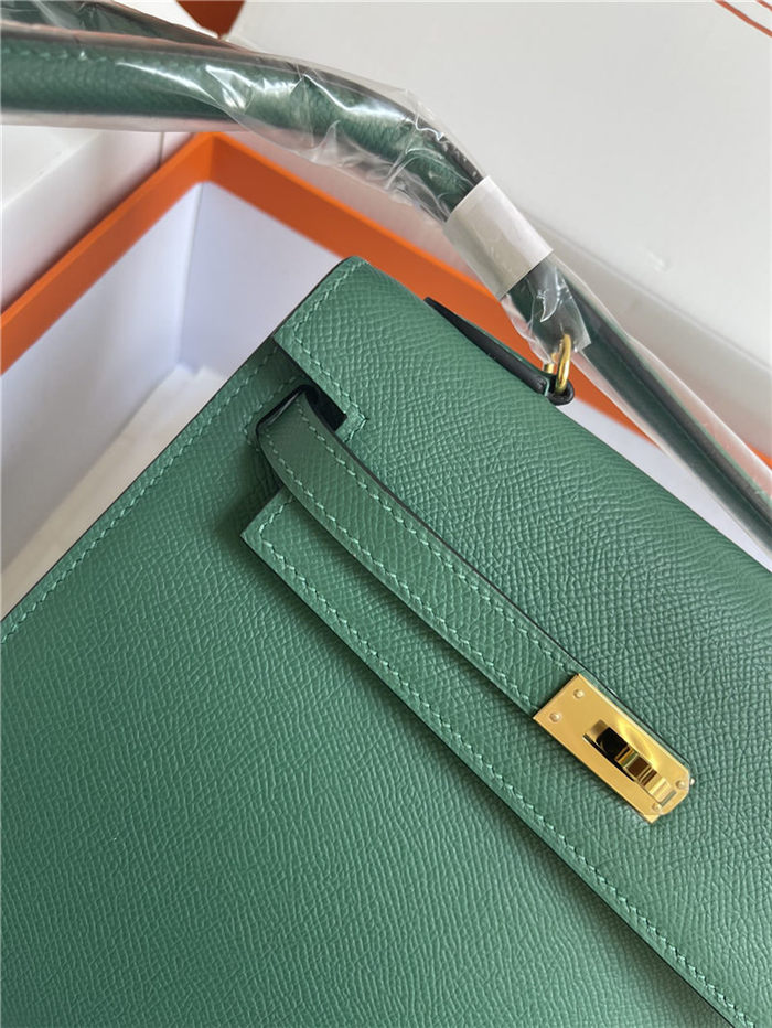 Hermes Kelly Sellier 25 Epsom WAX Green High