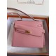 Hermes Kelly Sellier 25 Epsom WAX Pink High