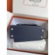 Hermes Kelly Sellier 25 Epsom WAX Navy Blue High